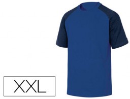 Camiseta de algodón color azul talla XXL